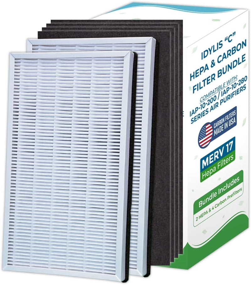 Idylis "C" IAP-10-200 Replacement HEPA Filter Bundle