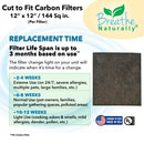 Cut to Fit Carbon Filter - 12 x 12