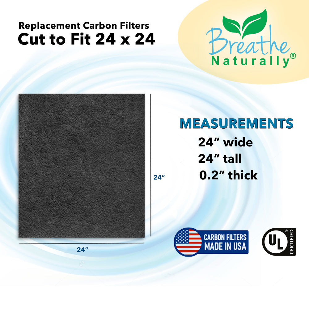 10 x 24 Air Carbon Filter Pre-Filtration Replacement Cover Pre-Filter - Carbon Filters
