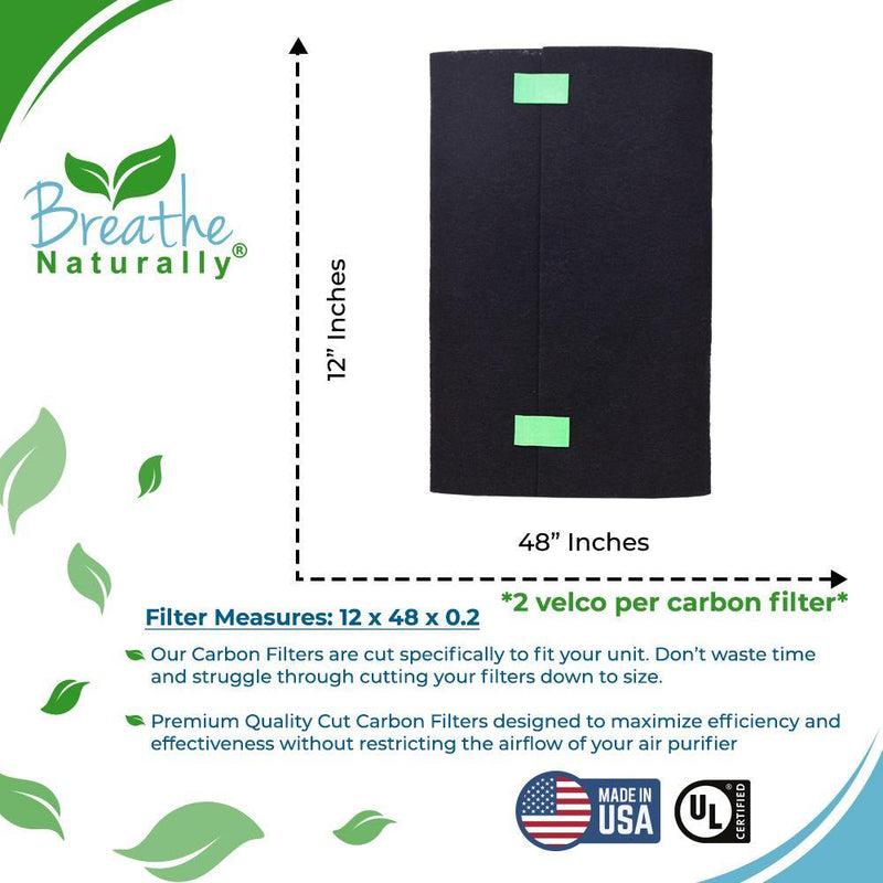 Universal Cut to Fit Replacement Carbon Pre-Filter - 12" x 48" - Breathe Naturally