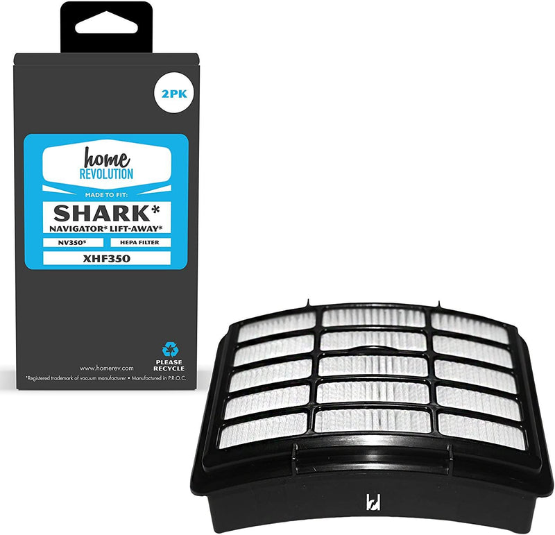 Home Revolution 2 Replacement HEPA Filters, Fits Shark Navigator Filter Part XHF350 and NV350 Series Lift Away Models - Breathe Naturally