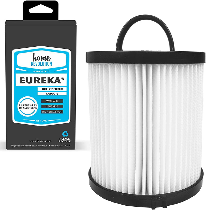 Home Revolution 2 HEPA Filters, Fits Eureka DCF-21 Airspeed Upright Bagless & Comfort Clean Models - Breathe Naturally