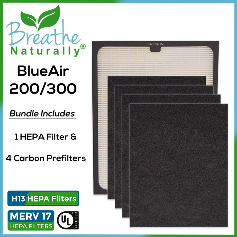 BlueAir 200/300 Series Replacement HEPA + Carbon Pre-Filter Bundle