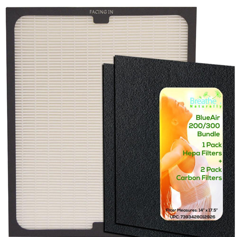 BlueAir 200/300 Series Replacement HEPA + Carbon Pre-Filter Bundle - Breathe Naturally