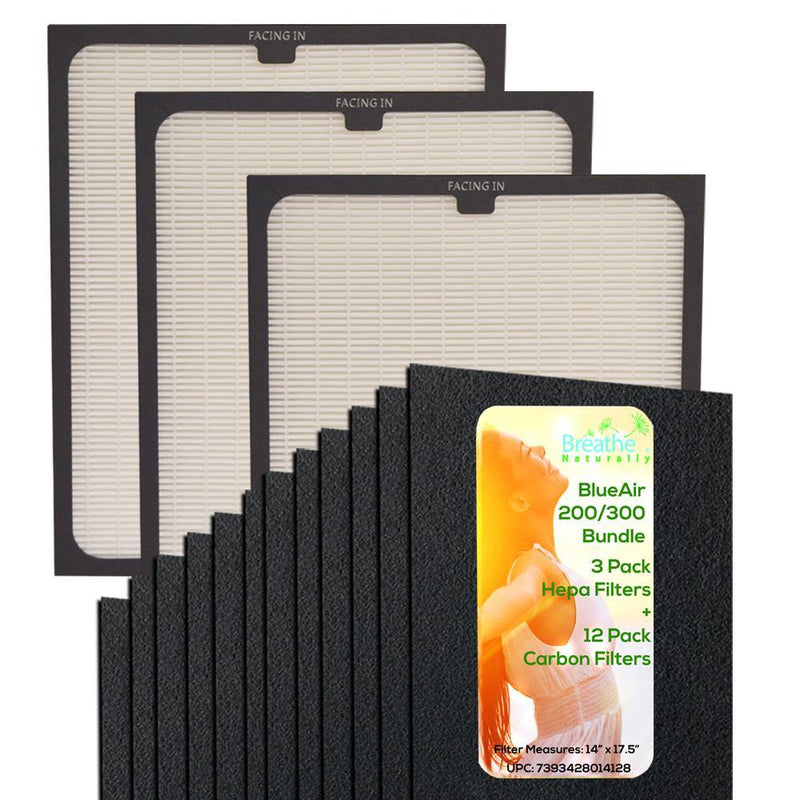 BlueAir 200/300 Series Replacement HEPA + Carbon Pre-Filter Bundle - Breathe Naturally