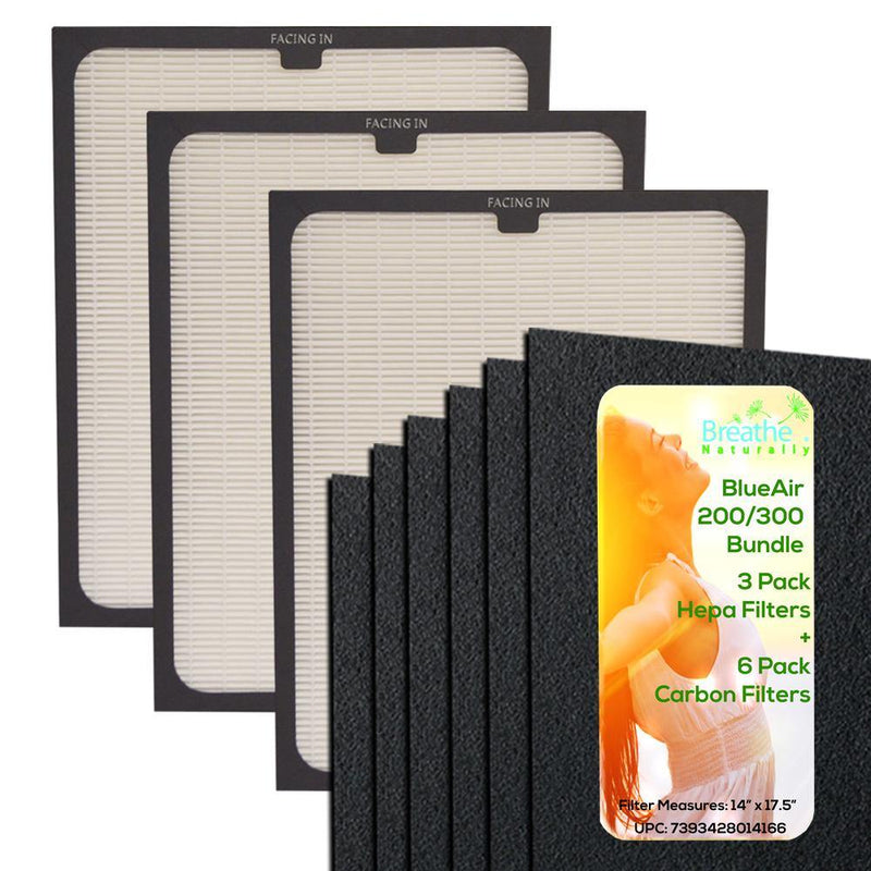 BlueAir 200/300 Series Replacement HEPA + Carbon Pre-Filter Bundle - Breathe Naturally