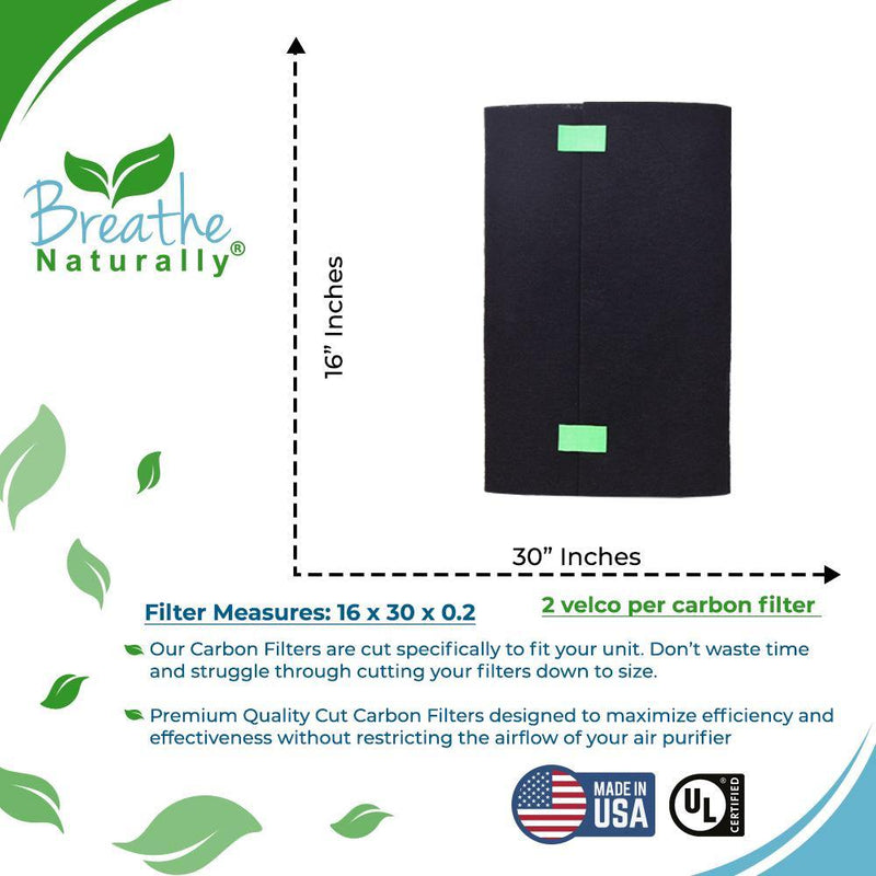 Universal Cut to Fit Replacement Carbon Pre-Filter - 16" x 30" - Breathe Naturally