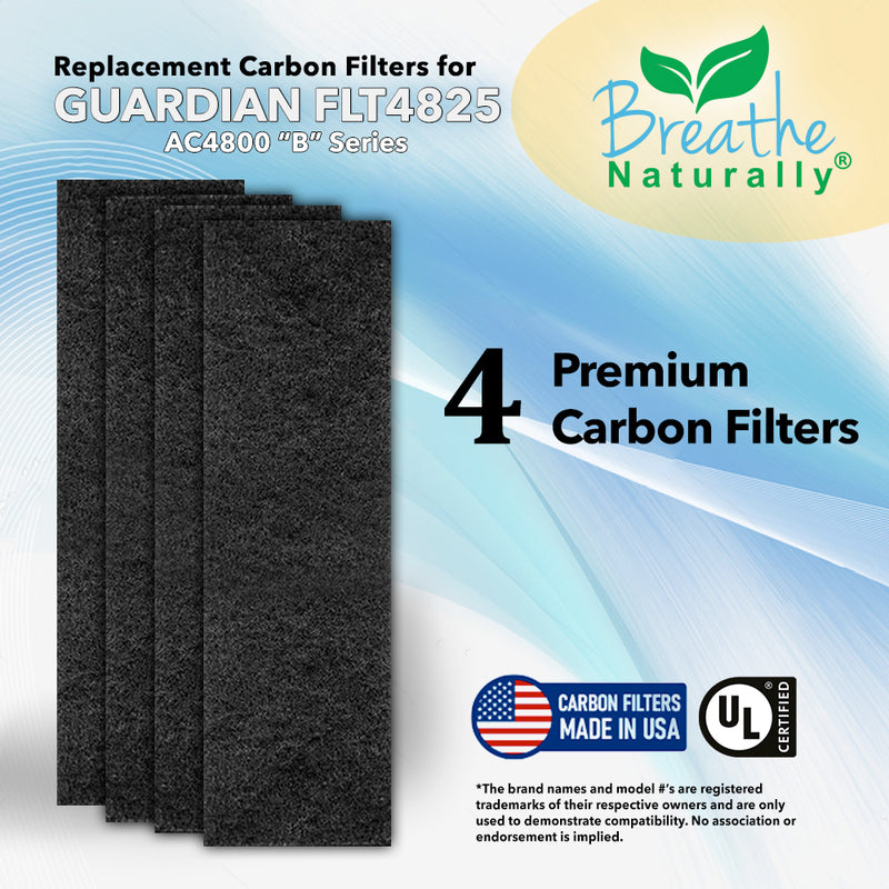GermGuardian FLT4825 Filter B Replacement Carbon Pre Filters for AC4800 Series