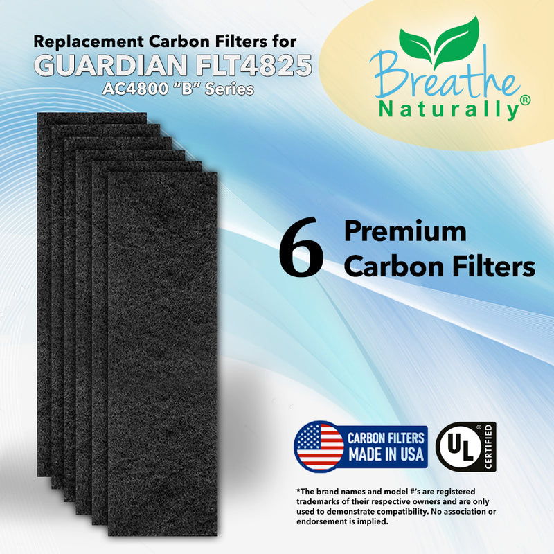 GermGuardian FLT4825 Filter B Replacement Carbon Pre Filters for AC4800 Series