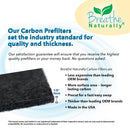 GermGuardian FLT4825 Filter B Replacement Carbon Pre Filters for AC4800 Series