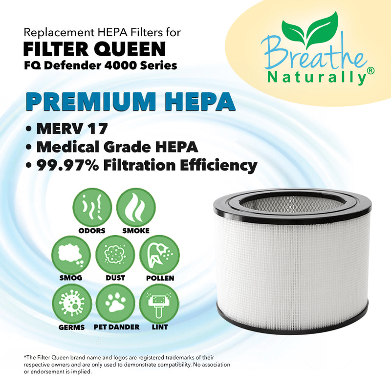 Filter Queen Defender 4000 Series Replacement HEPA Filters