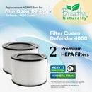 Filter Queen Defender 4000 Series Replacement HEPA Filters