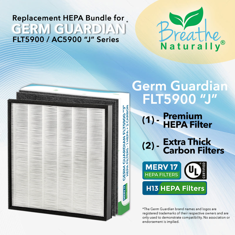 Germ Guardian FLT5900 "J" HEPA & Carbon Filters for FLT5900 / AC5900 Series Air Purifiers