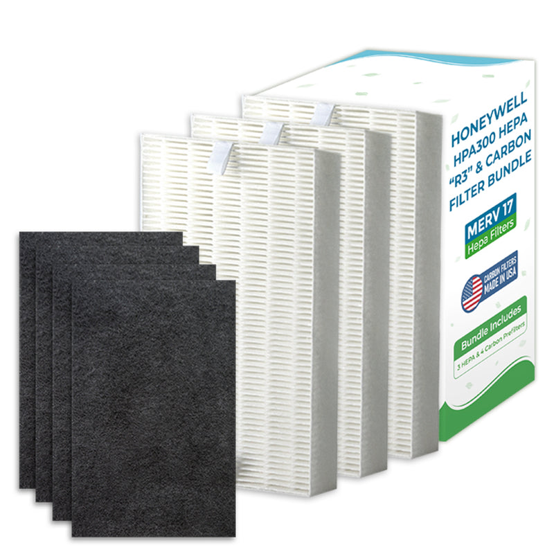 Honeywell "R" Replacement HEPA + Carbon Pre-Filter Bundle - R1, R2, R3