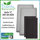 Idylis "C" IAP-10-200 Replacement HEPA Filter Bundle
