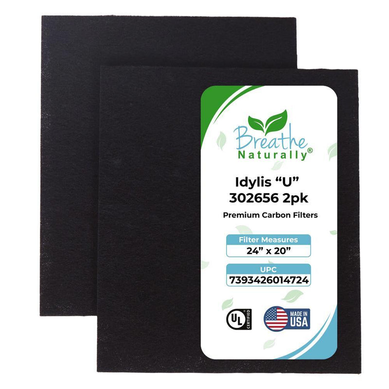 Idylis "U" Replacement Carbon Pre Filters - 24" x 20" - Breathe Naturally