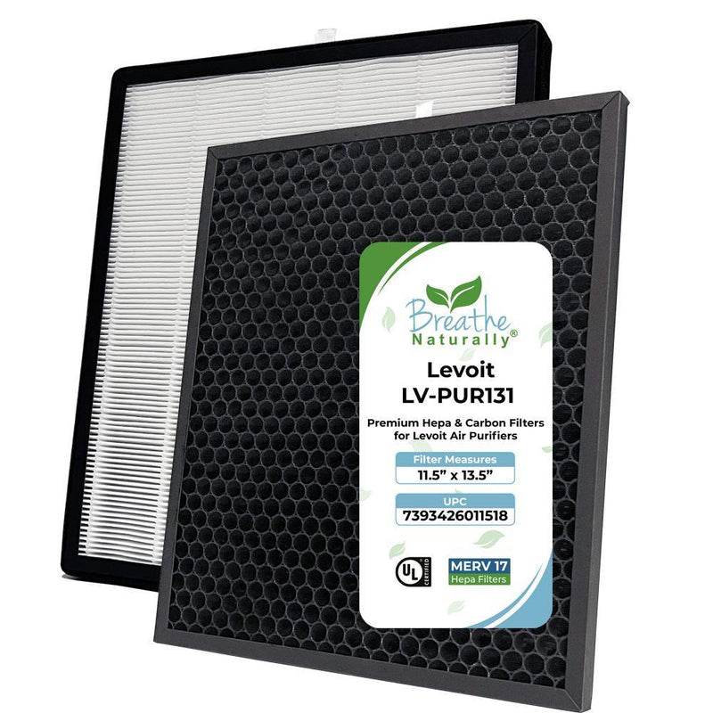 Levoit LV-PUR131 Replacement HEPA Filter + Carbon Pad - Breathe Naturally