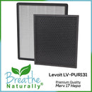 Levoit LV-PUR131 Replacement HEPA Filter + Carbon Pad - Breathe Naturally