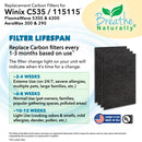 Winix C535, Plasmawave 5300, 6300 and Aeramax 300/290 Replacement Carbon Prefilters