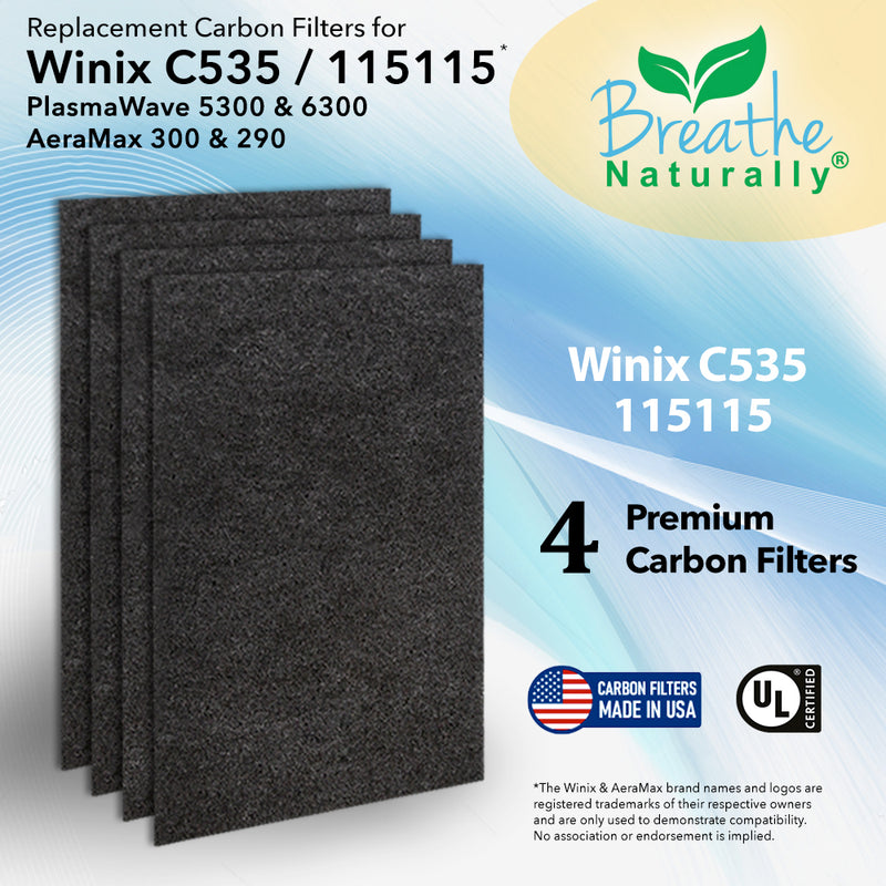 Winix C535, Plasmawave 5300, 6300 and Aeramax 300/290 Replacement Carbon Prefilters